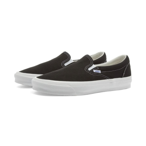 Vans Vault OG Classic Slip On LX Black True White Perfect Kicks