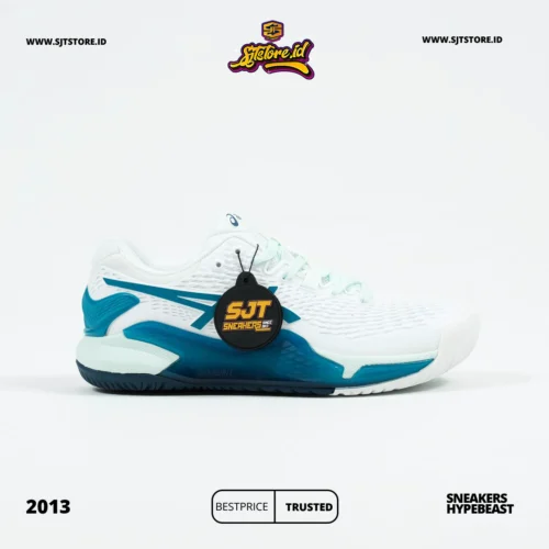 Asics Gel-Resolution 9 White_Teal Blue