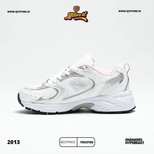 New Balance 530 White Mid Century Pink