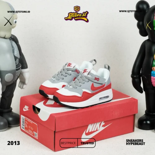 Nike Air Max 1 Easy On White Red Kids